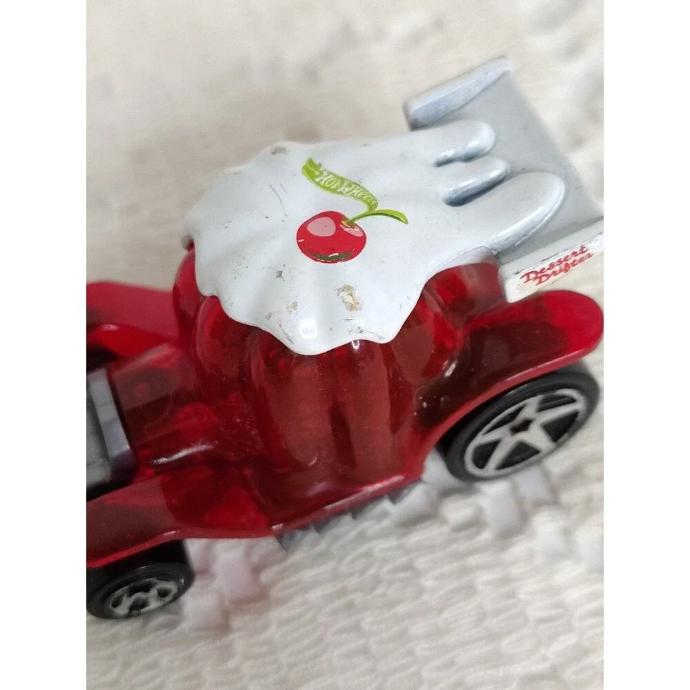 Hot Wheels Dessert Drifter Translucent Red Gelatin Sundae Diecast Car 1:64 Scale